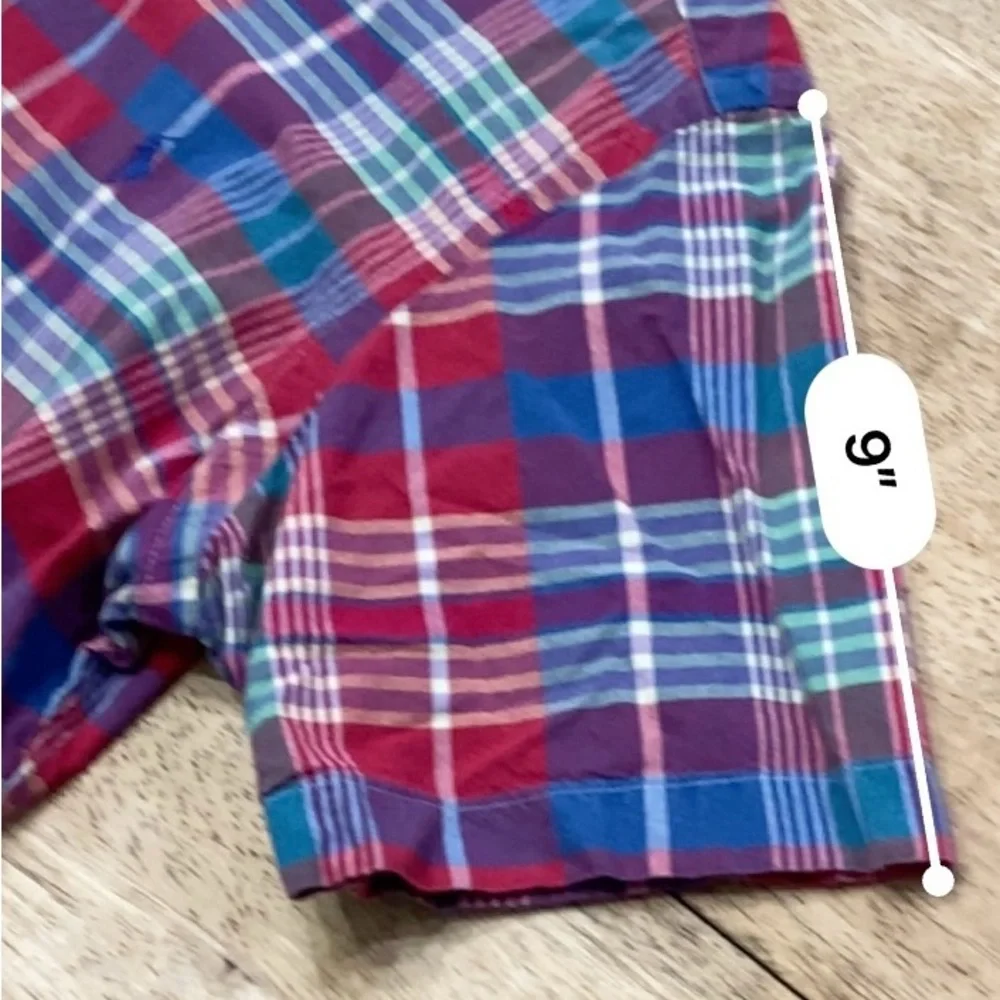 Polo by Ralph Lauren Men’s M Classic‎ Fit Red Plaid Short Sleeve Button Down